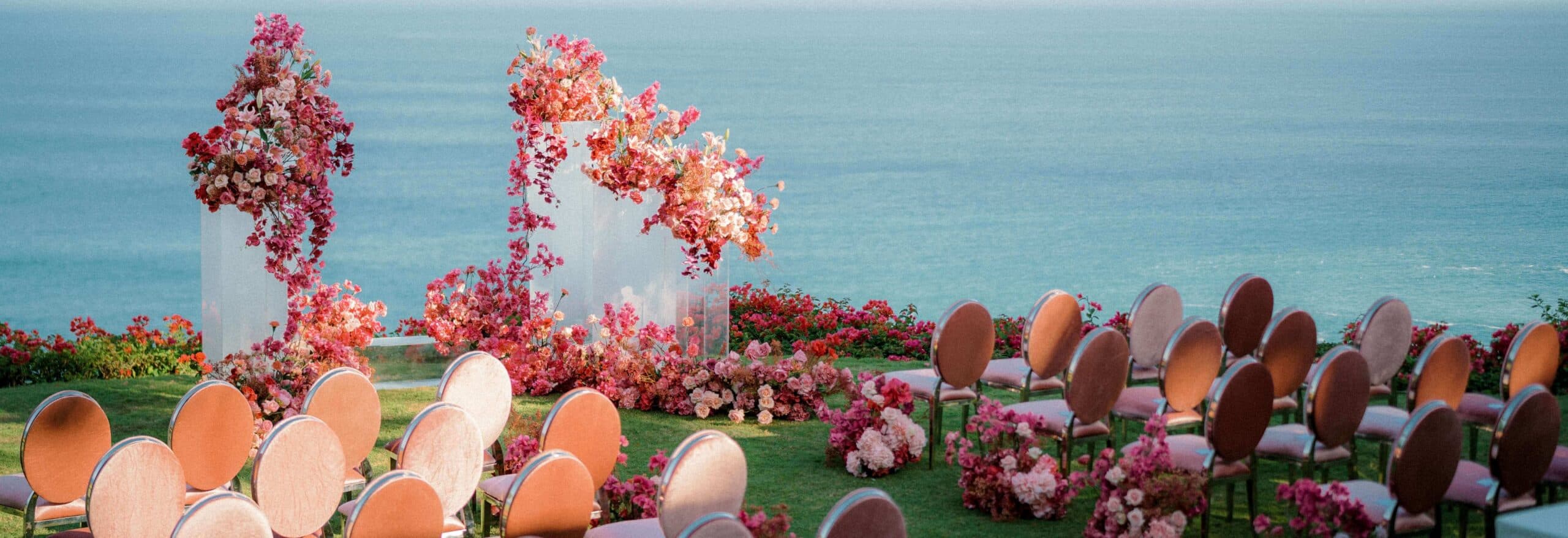 floral wedding decor at The Ungasan