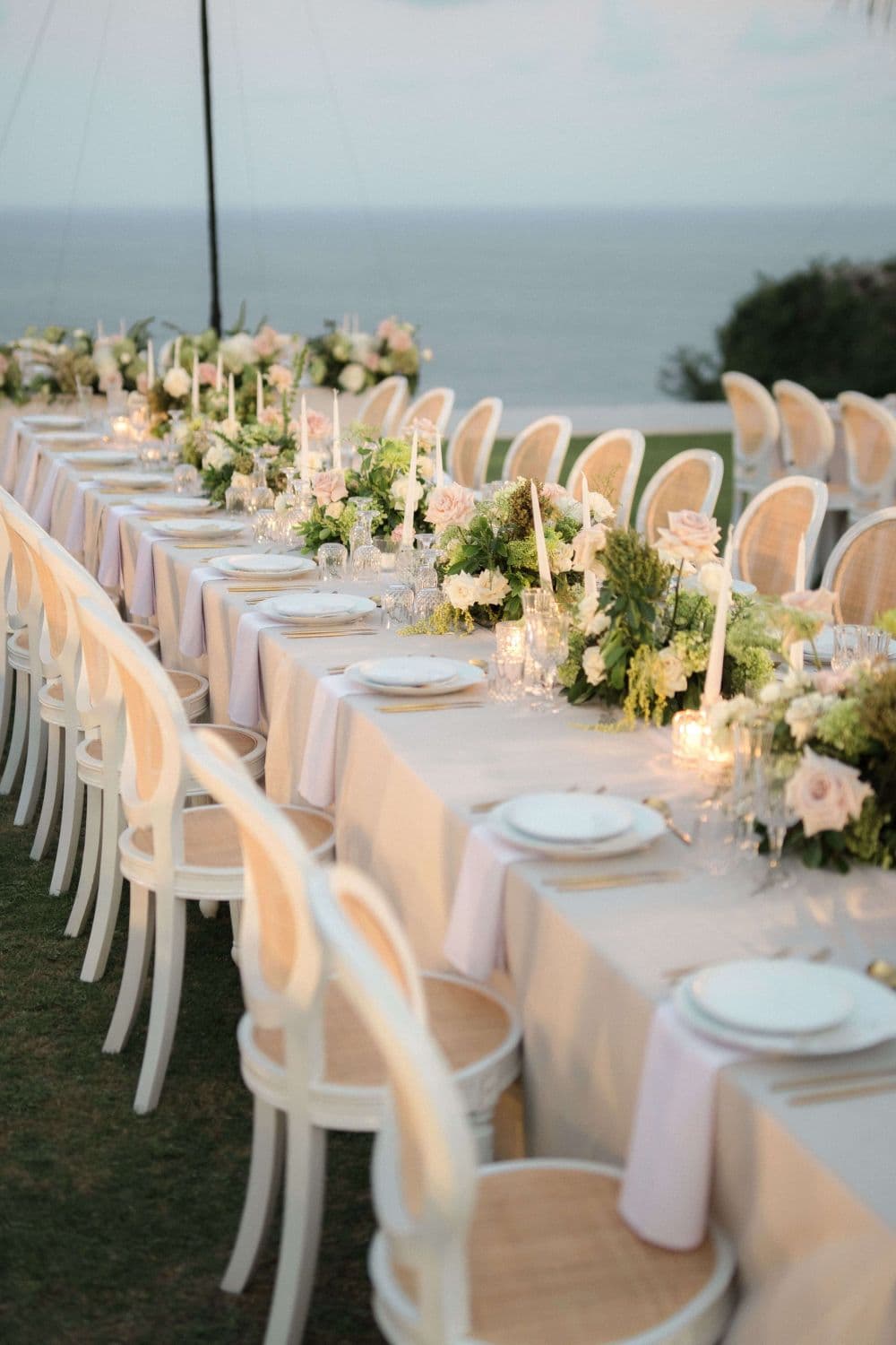 wedding table settings at The Ungasan