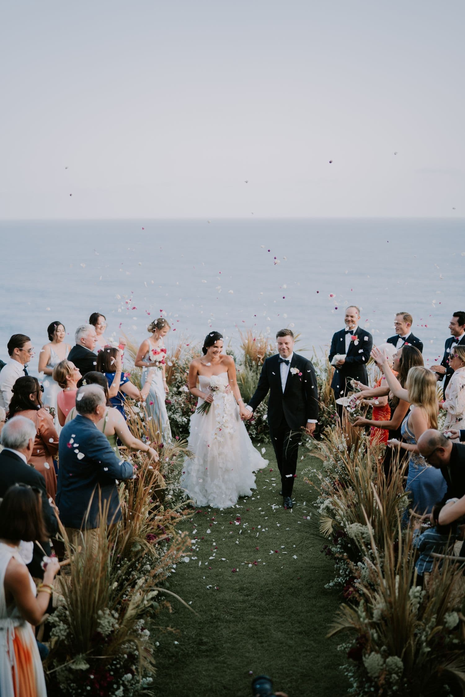 wedding with an ocean view at The Ungasan